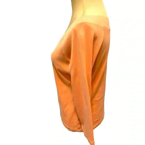 Talbots Women’s Peach Fitted Sweater Shirt. Soft/Comfortable. Summer Chic Sz Med - Picture 2 of 8